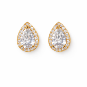 BRINCO DE GOTA COM CRISTAL E ZIRCÔNIAS